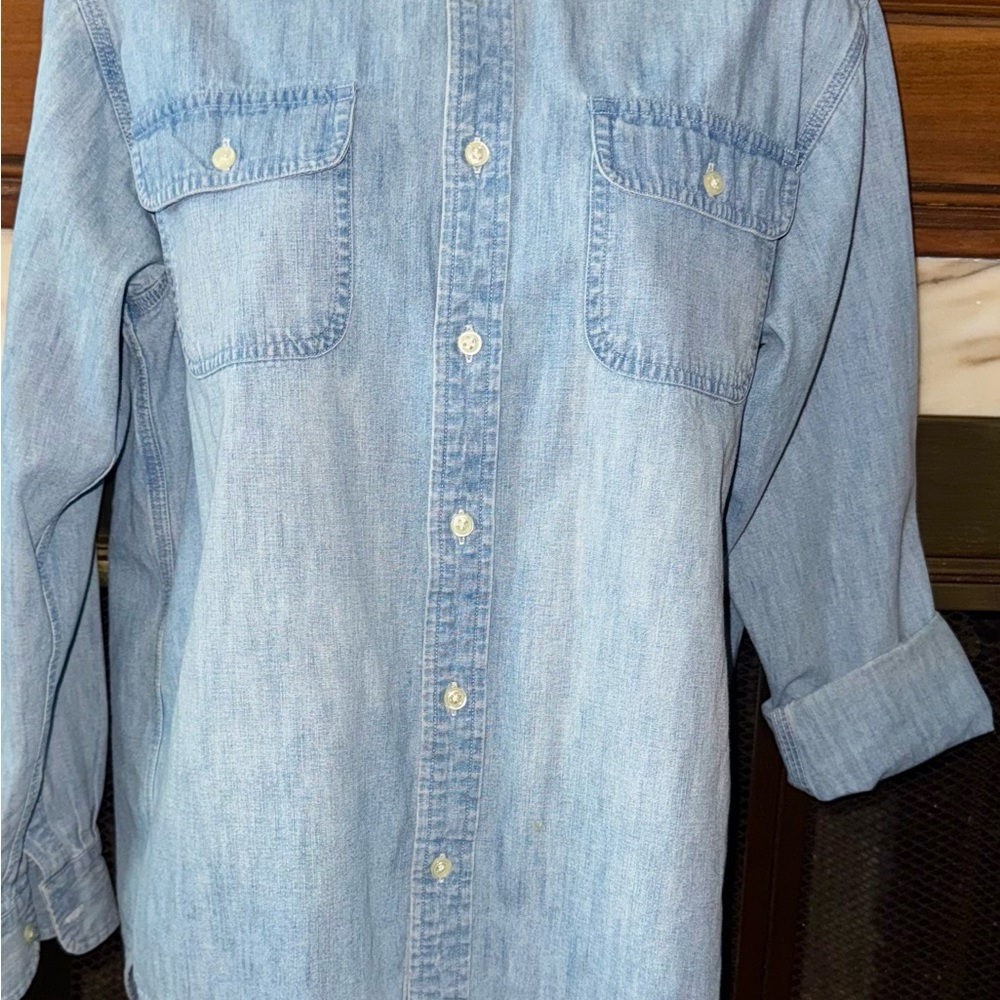 Polo Ralph Lauren Denim Blue Button Down Shirt